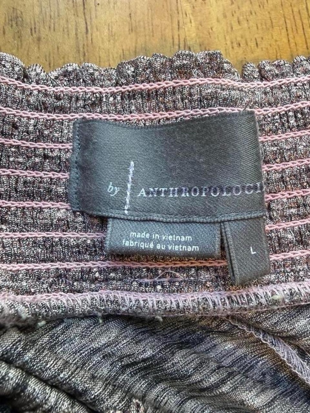Anthropologie Melora Metallic Shimmer Joggers in Pink Rose party going out boho - Picture 3 of 7
